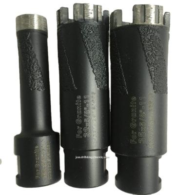 China High Efficiency Use Dry Diamond Core Marble Vacuum Brazed Drill Bit For Granite for sale