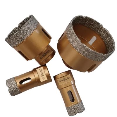 China For porcelain marble tile granite hole drilling diamantbohrkrone ceramic stoneware vacuum brazed diamond core bit for ceramic and marble for sale