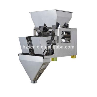 China Automatic CE 2 Head Linear Food Weigher For Granola Greains Packing for sale