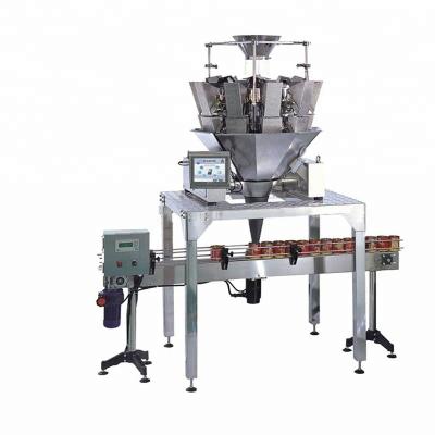 China Automatic Food Factory Walnut Jars Filling Combination 10 Head Multihead Weigher Assembled Packaging Machine for sale