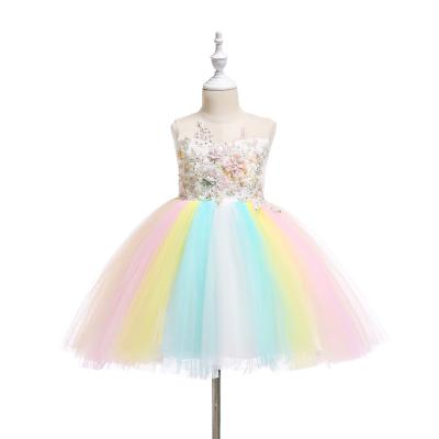 China Breathable Ball Gown Applique Baby Flower Girl Dress Girls Wedding Birthday Party Ball Gown For Wholesale for sale