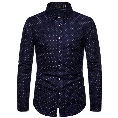 China High Quality Breathable Hot Men's Long Sleeve Office Printed Formal Men's Dress Shirts Shirts for sale