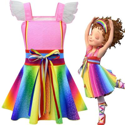 China Fancy Dress Nancy Cosplay Costume Kids Carnival Party Flight Sleeve Dress Dresses For Girls Nancy Dress Up Costume for sale