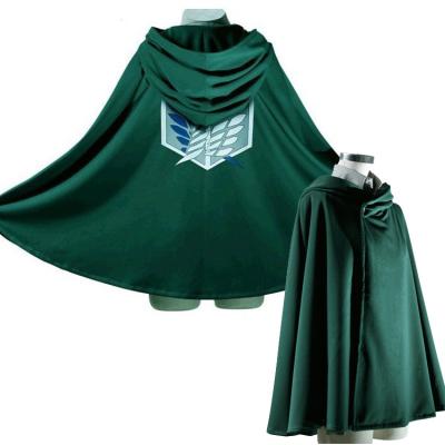 China Polyester Attack on Titan Anime Cosplay Costume Investigation Freedom Wings Allen Captain Uniformed Cloak for Child for sale