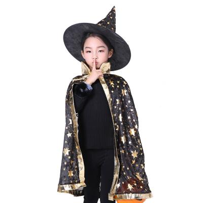 China Fancy Children Dress Up Custom Children's Pentagon Capes New Halloween Cosplay Cloak Halloween Props Party Decoration Children Cosplay Costume for sale