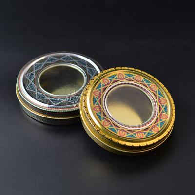 China Modern Luxury Wholesale Sales 10g Saffron Dubai Metal Tin Tin Saffron Packaging Container for sale