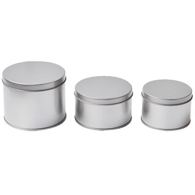 China Recycled Materials Round Tin Boxes Small Size Colorful Printing Candy Soap Packaging Tinplate Jars for sale