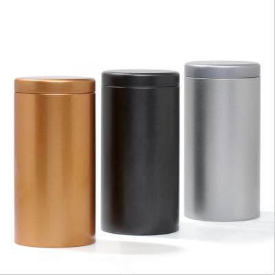 China Modern Luxury Custom Printing Rectangle Black Tea Metal Box Food Coffee Tin Can for sale