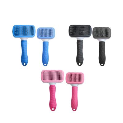 China Cat Hair Removal Comb Square Viable Head Comb Pet Needle Dog Grooming Steel Hair Removal Grooming Cat Massage Knot Comb Wholesale for sale