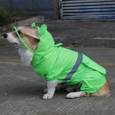 China Viable NEW Pet Raincoat Pet Raincoat With Pocket Neck Dog Light Adjustable Outdoor Windproof Raincoat With Hood for sale