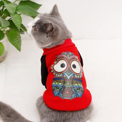 China Stored Faith's New Style Pet Clothes, Painted Totem Printing Bipedal Cat Clothes for sale