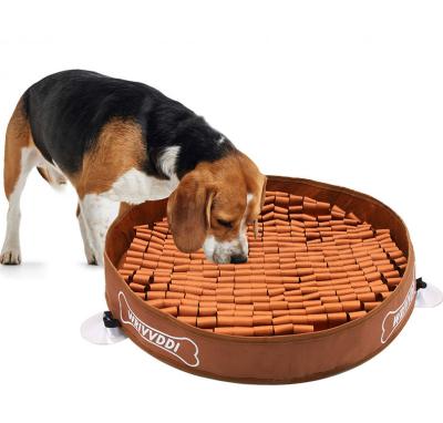 China 2022 Viable New Mat Dog Slow Food Interactive Training Pet Sniffing Mat Anti-Clog Dog Bowl Dog Sniffing Mat Food Game Blanket Carpet for sale