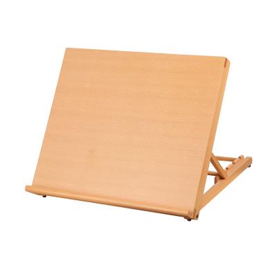 China Modern Oil Painting Tools Art Easel Desktop Multifunctional Beech Wooden Products Folding Drawing Board Easel for sale