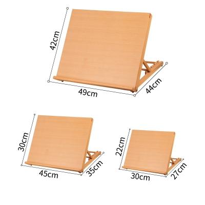 China Modern Art Easel Paintng Easel Oil Painting Tools Folding Beech Wood Products Multifunctional Drawing Board Desk Easel for sale