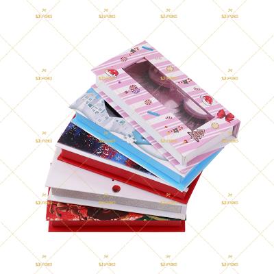 China Recyclable Eyelash Packaging Custom Eyelashes Packaging Box Empty Paper Box for sale