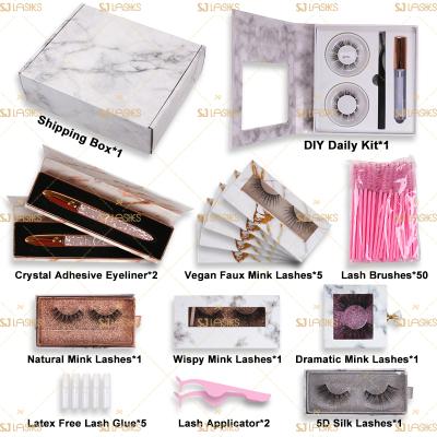 China Cardboard Biodegradable FREE EXPRESS Daily Lash Set Box Eyelashes Kit for sale