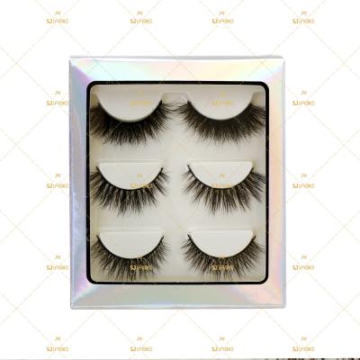 China Eyelash Extension 3 Pairs Private Label Magnetic Lashes Free Packaging Custom Logo Packaging for sale