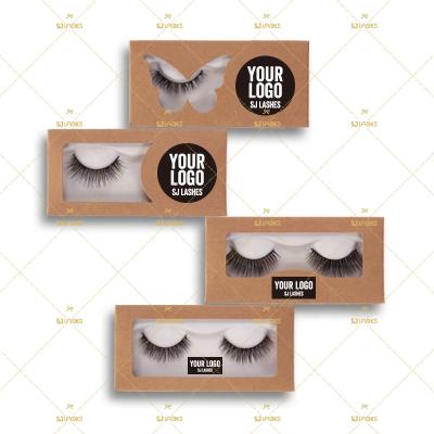 China Full volume 3d eyelash faux mink whips box eco wick packaging paper box bio based biodegradable sugar cane packaging recycleable tray for sale