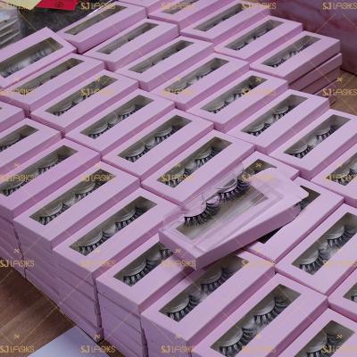 China Real Cheap False Eyelash Natural Mink Lashes 3D Mink Lashes With Custom Logo Lashes Packaging Box for sale