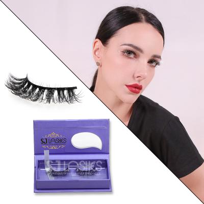 China Luxurious/Comfortable/Light SJ Luxury Packaging of 3D Mink Siberian Eyelash Highlights Custom Eyelash FOUETTE Wholesale 100% Real Hair Highlights for sale