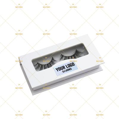 China Crisscross Individual Packaging Box With Custom Fake Logo 3d Mink Eyelashes Sellers for sale