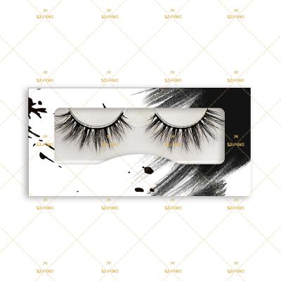 China FREE BOX Long Natural Custom Fake 3D / 5D Fluffy Mink Lashes Vegan Lashes Fluffy 3d Silk Lashes Vegan Eyelash Vendors for sale