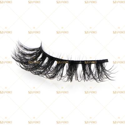 China Cheap Natural Russian Vegan 3D Look Volume Cheap False Eyelash 3D/50D Silk Lashes Curl DD Private Label Lashes for sale