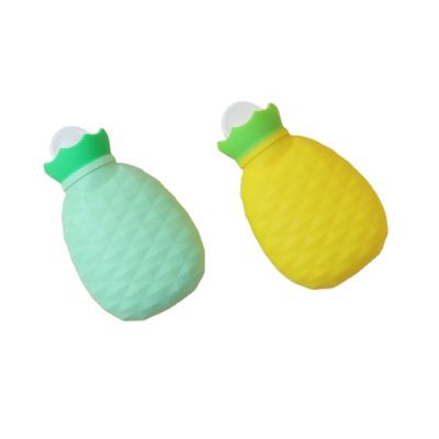 China Body Warmer Hand Warmer Pineapple shaped silicone Water hand Warmer explosion-proof leak-proof hot water bag Microwave warm water bag for sale