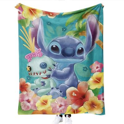 China Soft 2023 new cute cartoon baby blanket printed flannel blanket thickened blanket with logo custom for sale