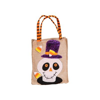 China Others Creative Cartoon Pumpkin Witch Gift Bag Children's Dress Up Bag Candy Canvas Bag for sale