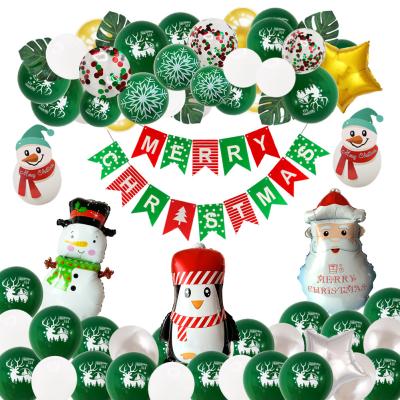 China Round Indoor Latex Balloon 12inch Carnival Christmas Aluminum Film With Decorating Stage Christmas Balloon for sale