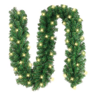 China 2.7m Vine PVC Cipher Christmas Layout Decorative Vine PVC Christmas Decor for sale