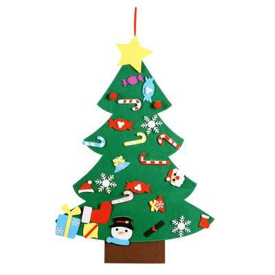 China New Indoor Christmas Gifts Off The Shelf DIY Felt Christmas Tree For Kids for sale