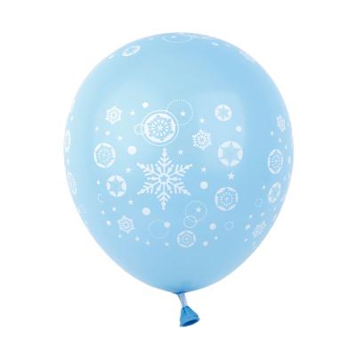 China Festival Decoration Hot Sale Winter Frozen Snowflake Foil Mylar Balloon Party Balloons Christmas New Year Snowflake Helium Balloons for sale