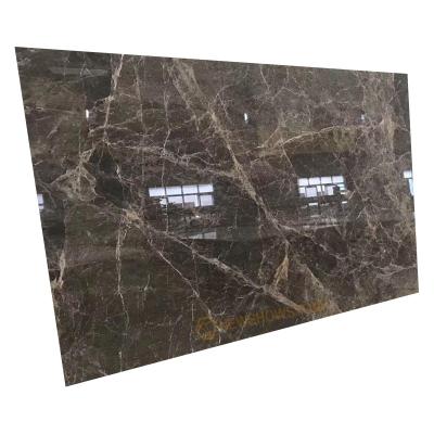 China Modern Good Quality Black Travertine Marble Slab For Decoration for sale