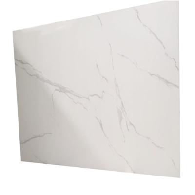 China Calacatta Modern White Artificial Stone Marble Slab Polished Porcelain Tiles for sale