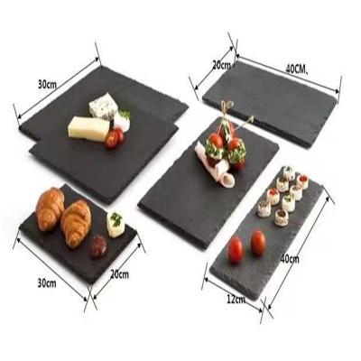 China Modern Slate Stone Cutting Serving Board / Cheese Board / Chopper for sale