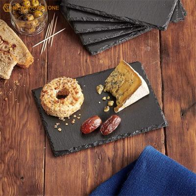 China Minimalist For Sales One Line / Chopper Natural Slate Cheese Board for sale