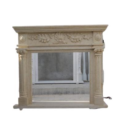 China Modern Hot Sales Diamond Crushed Fireplace Modern Design for sale