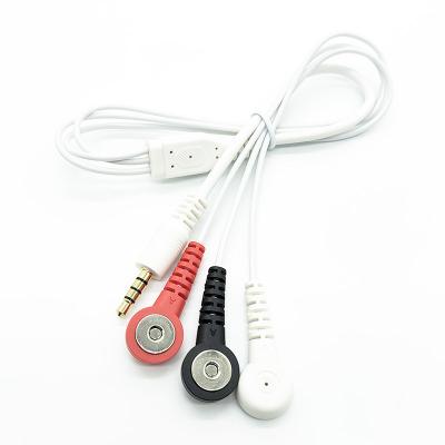 China High Quality Medical Devices 3 in 1 White Magnetic Instant Medical Power Cable Electronic ECG Wire Cable for sale