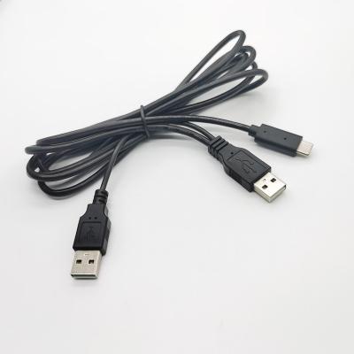 China Mlti Custom Charging Charger Charging Data Fast Charging 2 in 1 Wire USB Cable 2 in 1 USB Cable for sale