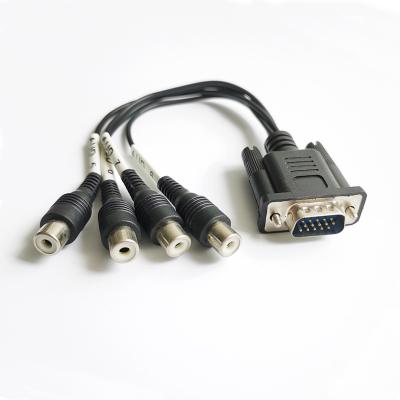 China Wholesale COMPUTER Customized High Quality Durable PVC Connector D-SUB DB15 Male To Female RS232 Cable AV Cable RS232 for sale