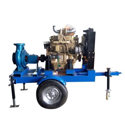 China High quality high efficiency farm garden orchard irrigation water pump irrigation mobile water pump driven by diesel engine for sale