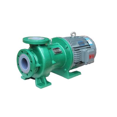 China Corrosion Resistant Plastic Fluorine Sand Transfer Acid Pump With Explosion Proof Motor 3 Hp Micro Acid Corrosion Magnetic Pump for sale