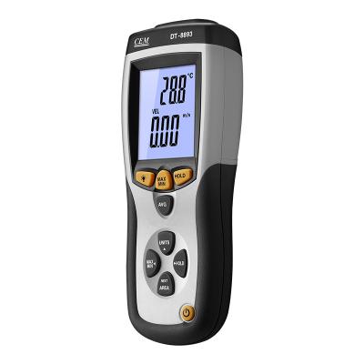 China Dt-8893 Durable Handheld Digital Anemometer Wind Speed, Air Volume And Air Temperature Tester for sale