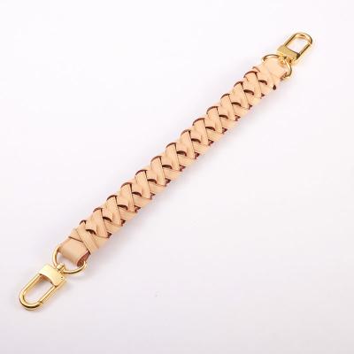 China Durable genuine leather handle customized braided leather handles for buscket and bags for sale