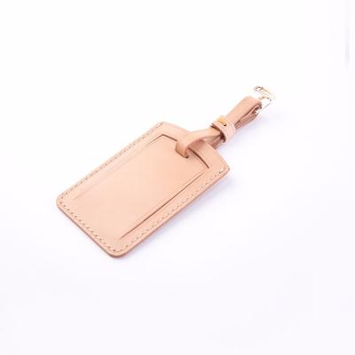 China Luggage Leather Tag For Business 100% Leather ID Luggage Tag Card Holder for sale