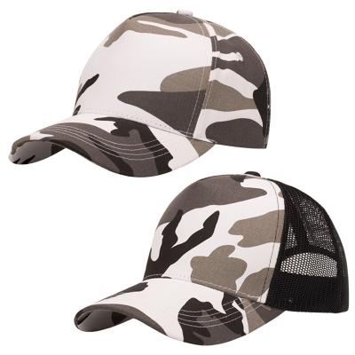 China COMMON Wholesale custom printed logo Embroidery with 6 panels adjustable camo trucker hats for sale