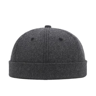 China Fashion Unisex melon cap hip hop personality bean-brimmed pillbox hat landlord casual hat for sale