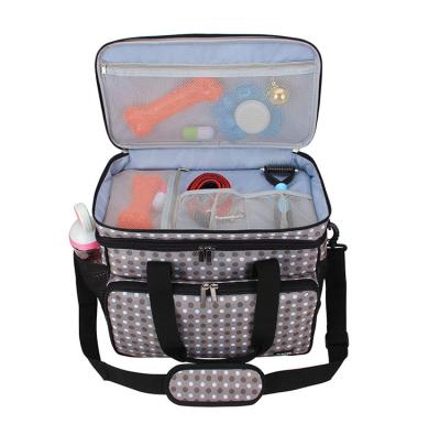 China Double Layer Dog Travel Bag Pet Supplies Sustainable Weekend Tote Organizer For Dog for sale